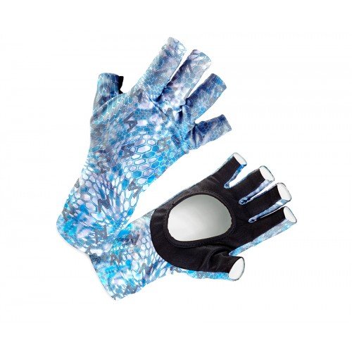 VEDUTA Перчатки солнцезащитные UV Gloves Reptile Skin Blue M мужские
