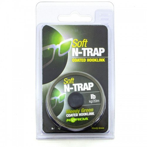 KORDA Поводковый материал N-Trap Soft Weedy Green 30lb 20м