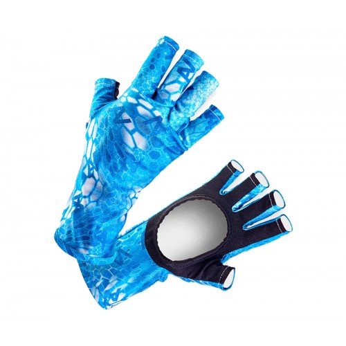 VEDUTA Перчатки солнцезащитные UV Gloves Reptile Skin Blue Water M мужские