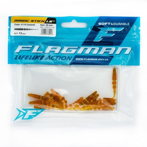 FLAGMAN Слаг Magic Stick 1,6" #119 Caramel 4см 12шт