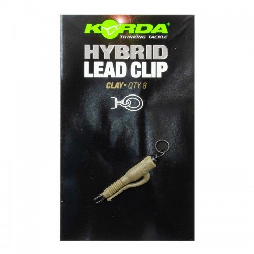KORDA Клипса безопасная с кольцом Hybrid Lead Clips Clay