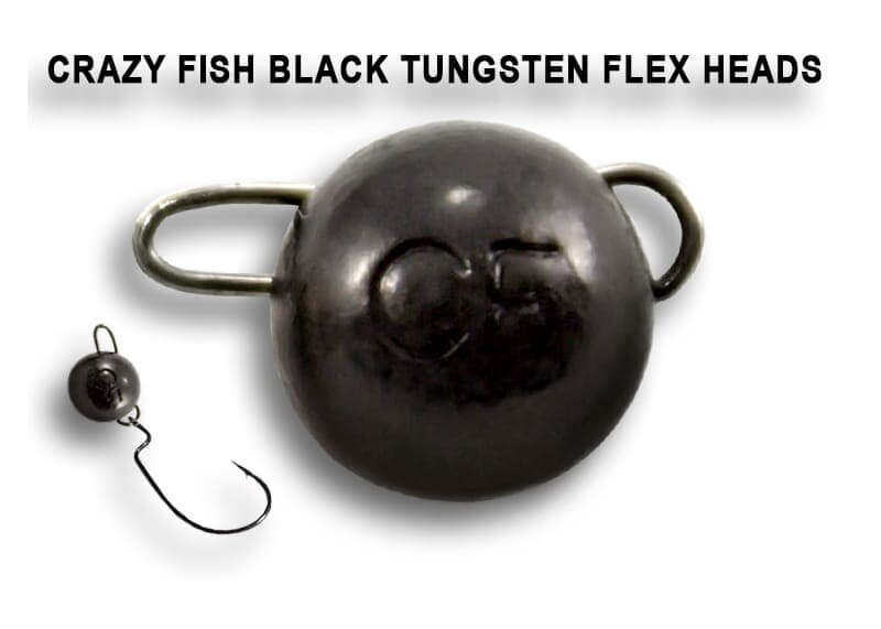 Вольфрамовая чебурашка Crazy Fish 4г цвет чёрный (3 шт)