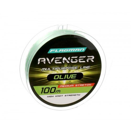 FLAGMAN Леска Avenger Olive Line 100м 0,20мм 4,2кг/9,3lb