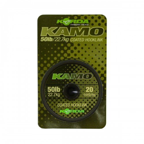 KORDA Поводковый материал Kamo Coated Hooklink 50lb 20м