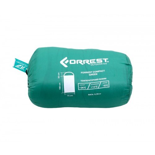 FORREST Спальный мешок Compact Green 30x180x75см
