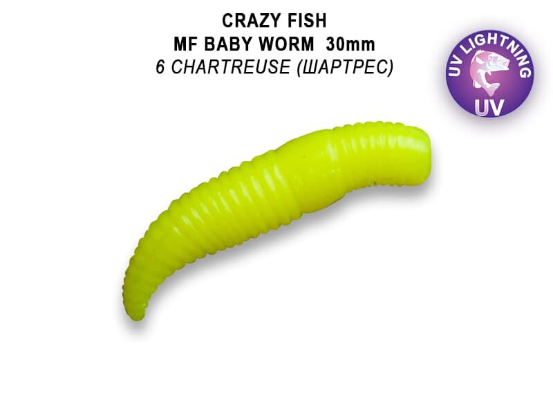 MF Baby worm 1.2" 65-30-6-9-EF