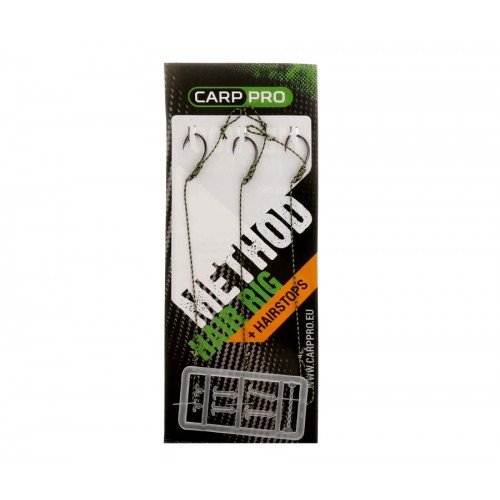 CARP PRO Поводок готовый с крючком Method Hair Rig Hooklink №6 25lb