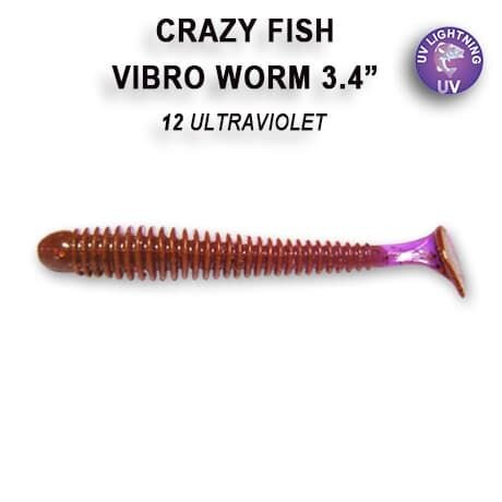 Vibro worm 3.4" 12-85-12-6-F