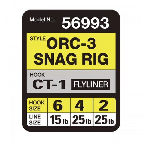 OWNER Оснастка готовая карповая ORC-3 Snag rig №6 15lb 19см 2шт