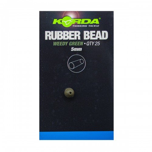KORDA Бусина резиновая Rubber Bead Green 5мм