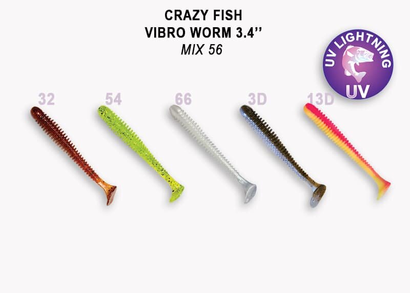 Vibro worm 3.4" 12-85-M56-6