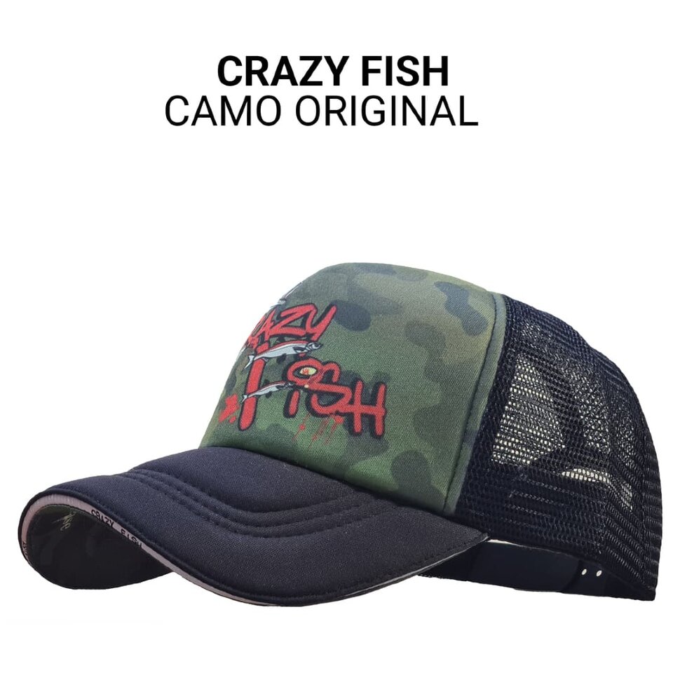 Кепка тракер Crazy Fish Camo Original M