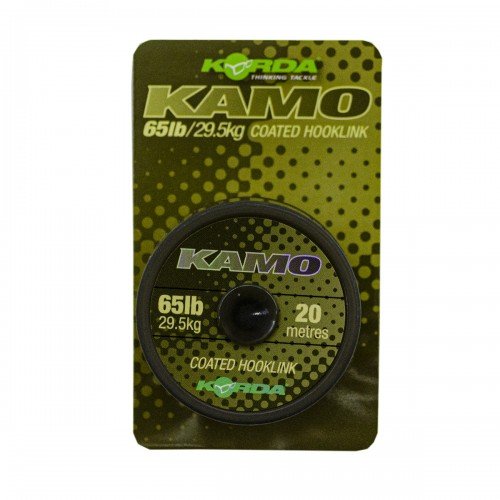 KORDA Поводковый материал Kamo Coated Hooklink 65lb 20м